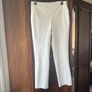 Lysse White Straight Leg Pants with Classic Design
